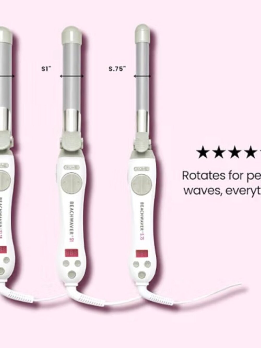 NIB Beachwaver S1 automatic rotating curling iron